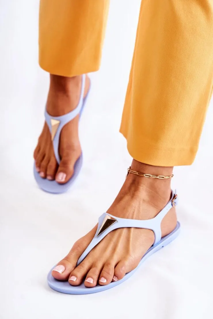 Damskie Boto Damskie Sandałki Niebieskie Storm