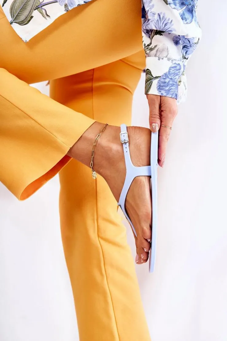 Damskie Boto Damskie Sandałki Niebieskie Storm