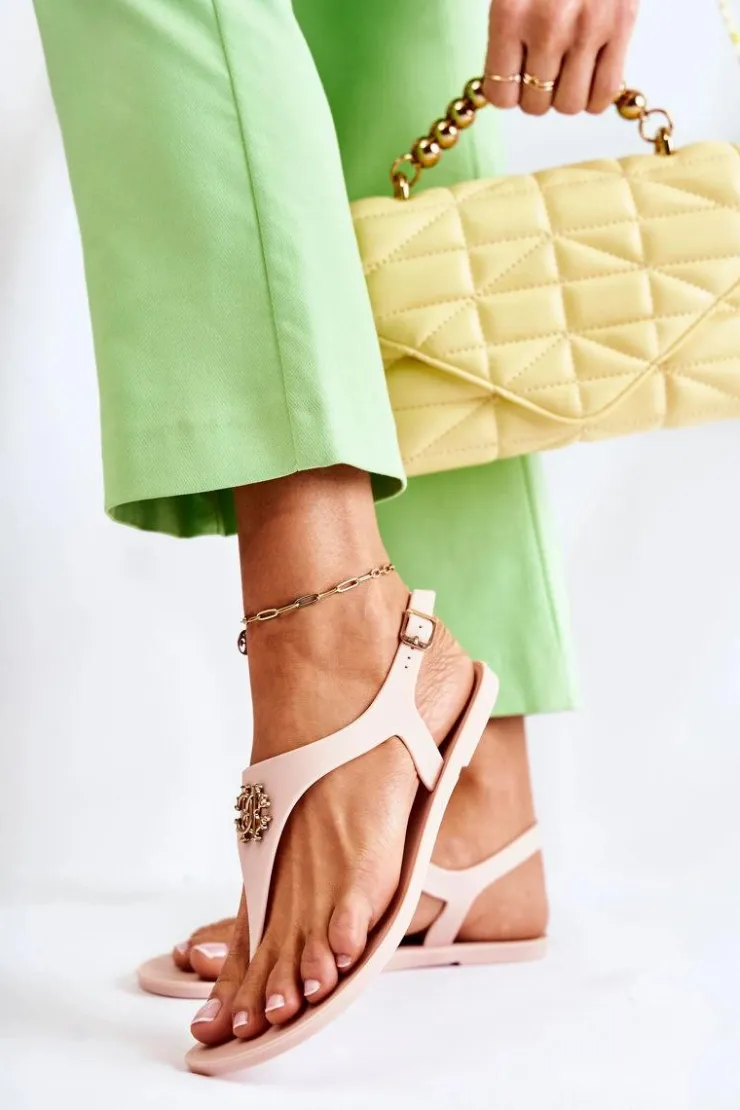 Damskie Boto Damskie Sandałki Nude Sonner