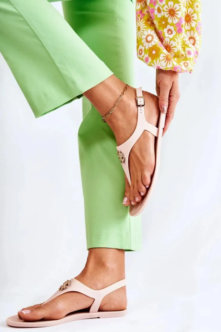 Damskie Boto Damskie Sandałki Nude Sonner