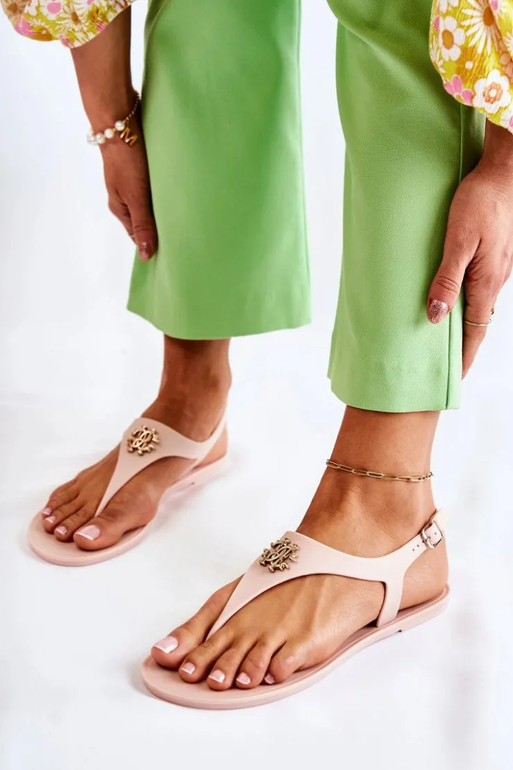 Damskie Boto Damskie Sandałki Nude Sonner