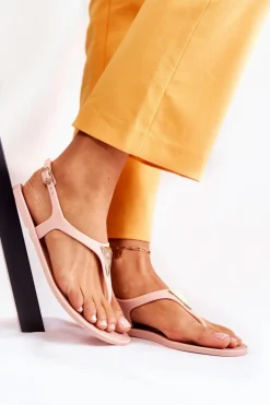 Best Boto Damskie Sandałki Nude Storm