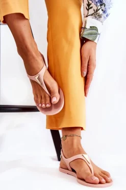 Best Boto Damskie Sandałki Nude Storm