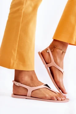 Best Boto Damskie Sandałki Nude Storm