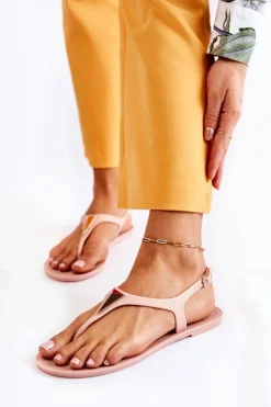 Best Boto Damskie Sandałki Nude Storm