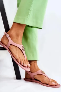 Boto Damskie Sandałki Różowe Sonner