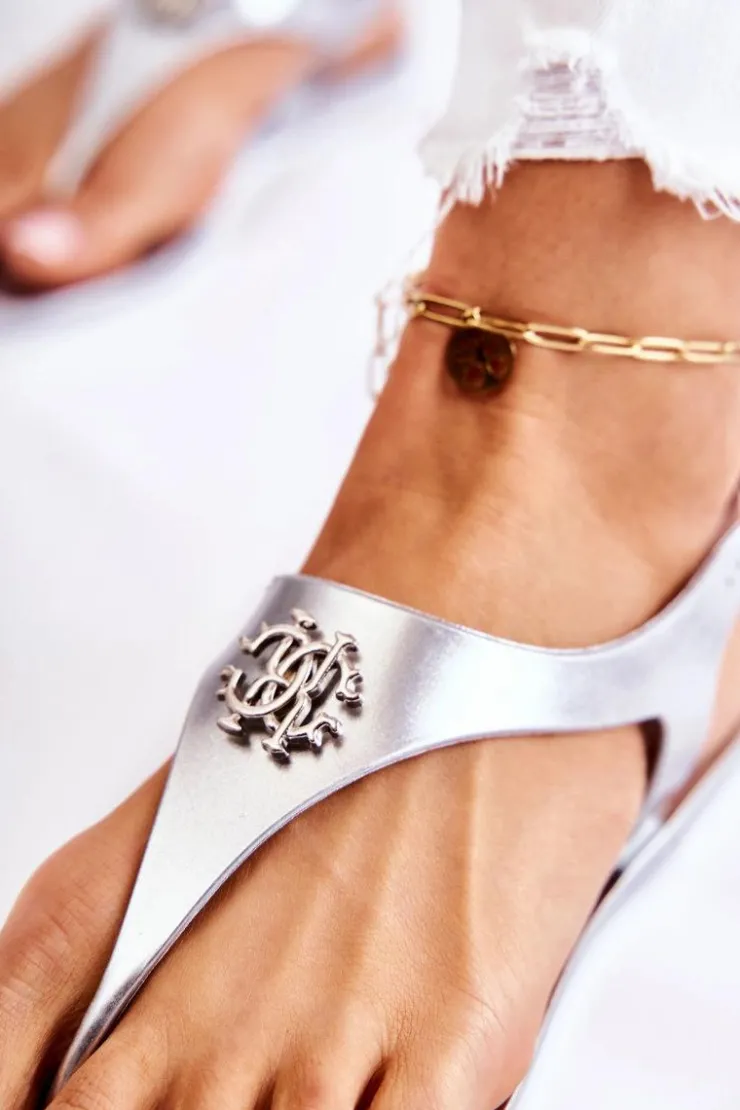 Damskie Boto Damskie Sandałki Srebrne Sonner