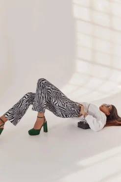 Damskie Boto Damskie Sandały Brokatowe Na Słupku Zielone Rosel