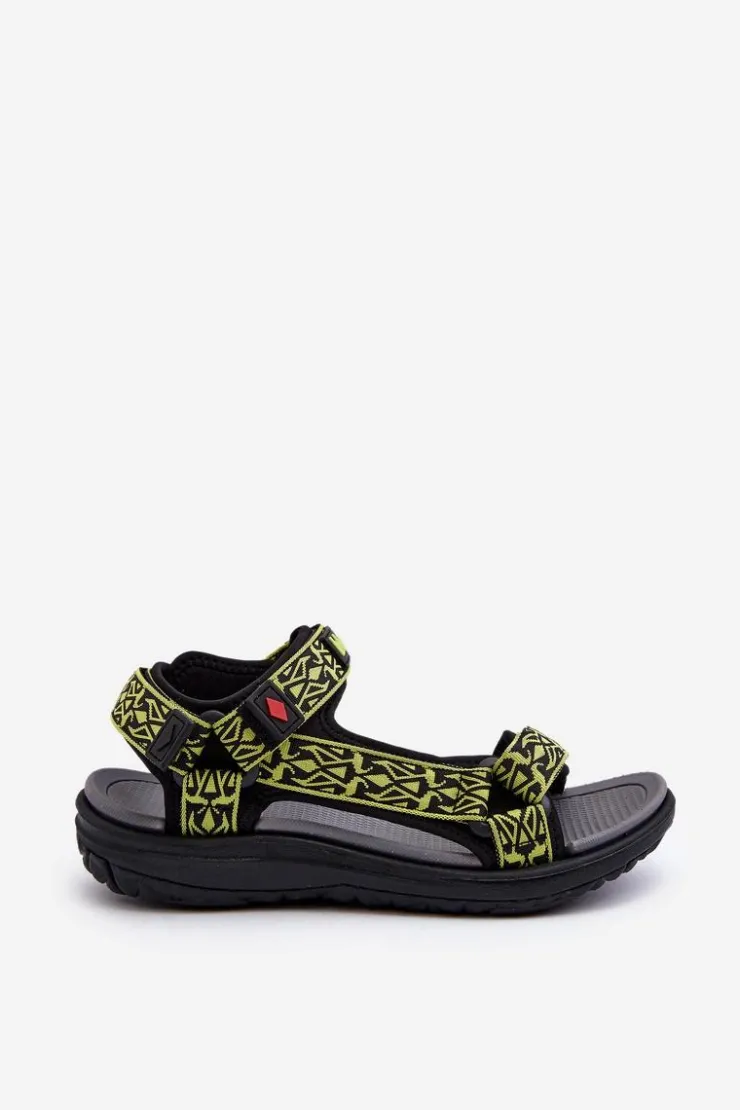 Discount Lee Cooper Damskie Sandały LCW-24-34-2609 Limonkowe