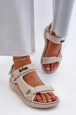 Damskie Lee Cooper Damskie Sandały LCW-24-34-2614 Beżowe