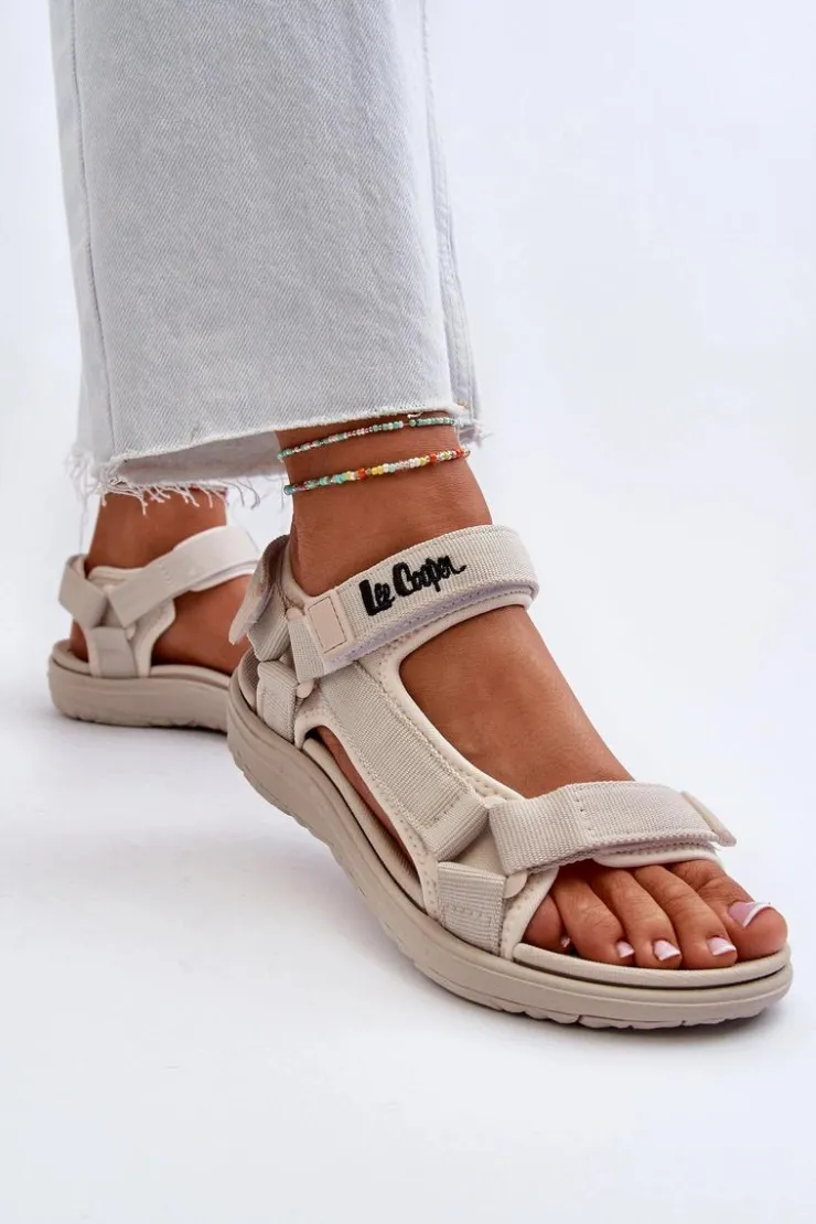 Damskie Lee Cooper Damskie Sandały LCW-24-34-2614 Beżowe
