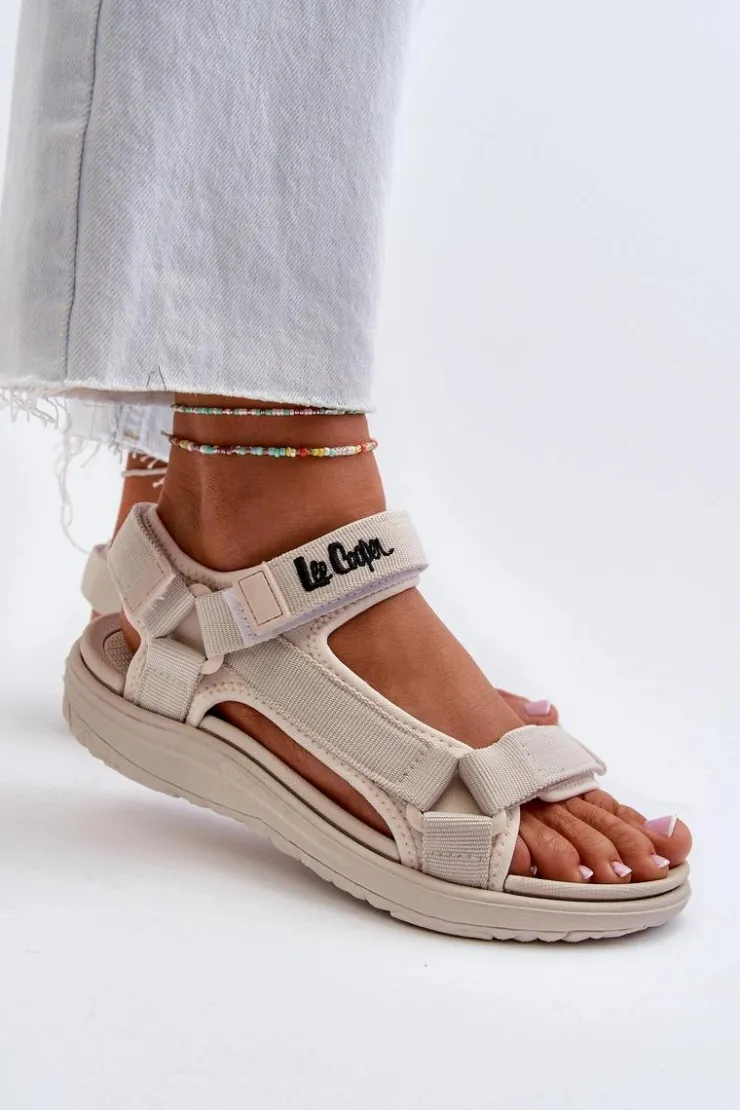 Damskie Lee Cooper Damskie Sandały LCW-24-34-2614 Beżowe