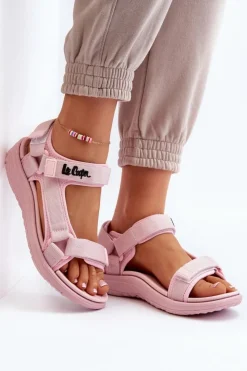 Lee Cooper Damskie Sandały LCW-24-34-2613 Różowe