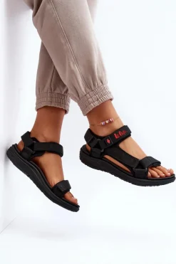 Damskie Lee Cooper Damskie Sandały LCW-24-34-2615 Czarne