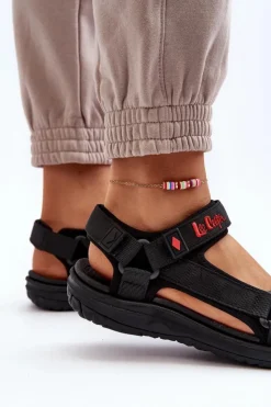 Damskie Lee Cooper Damskie Sandały LCW-24-34-2615 Czarne