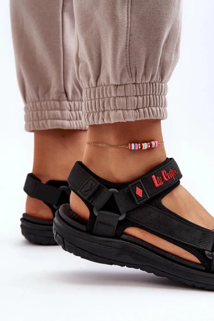 Damskie Lee Cooper Damskie Sandały LCW-24-34-2615 Czarne