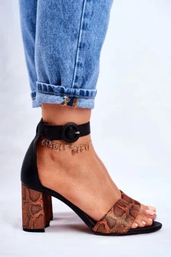 Damskie Maciejka Damskie Sandały Skórzane Pomarańczowy Gad 04235-18/00-5