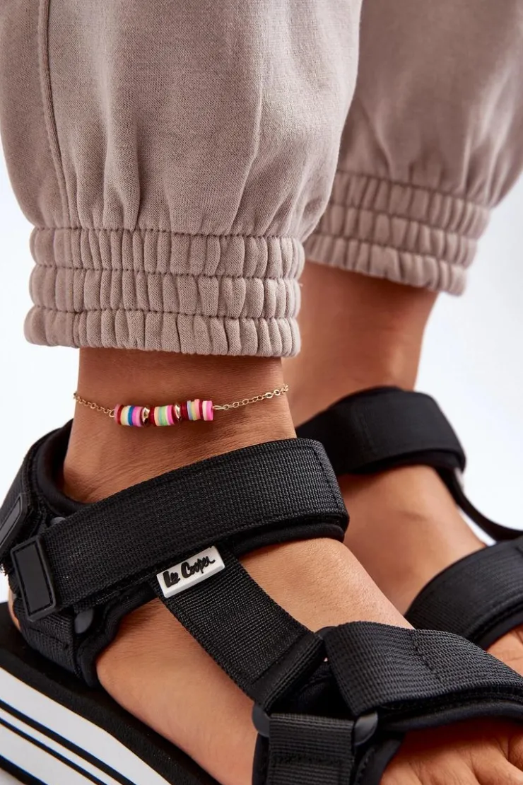 Damskie Lee Cooper Damskie Sandały Na Platformie LCW-24-05-2753 Czarne