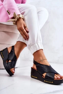 Online Buty damskie Vinceza Damskie Sandały Na Rzep Czarne Amaze