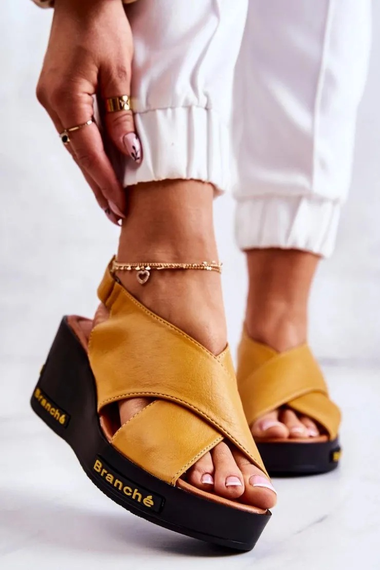 Damskie Buty damskie Vinceza Damskie Sandały Na Rzep Żółte Amaze