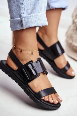 Damskie ZAXY Damskie Sandały Pachnące Gumowe Czarne DD285051