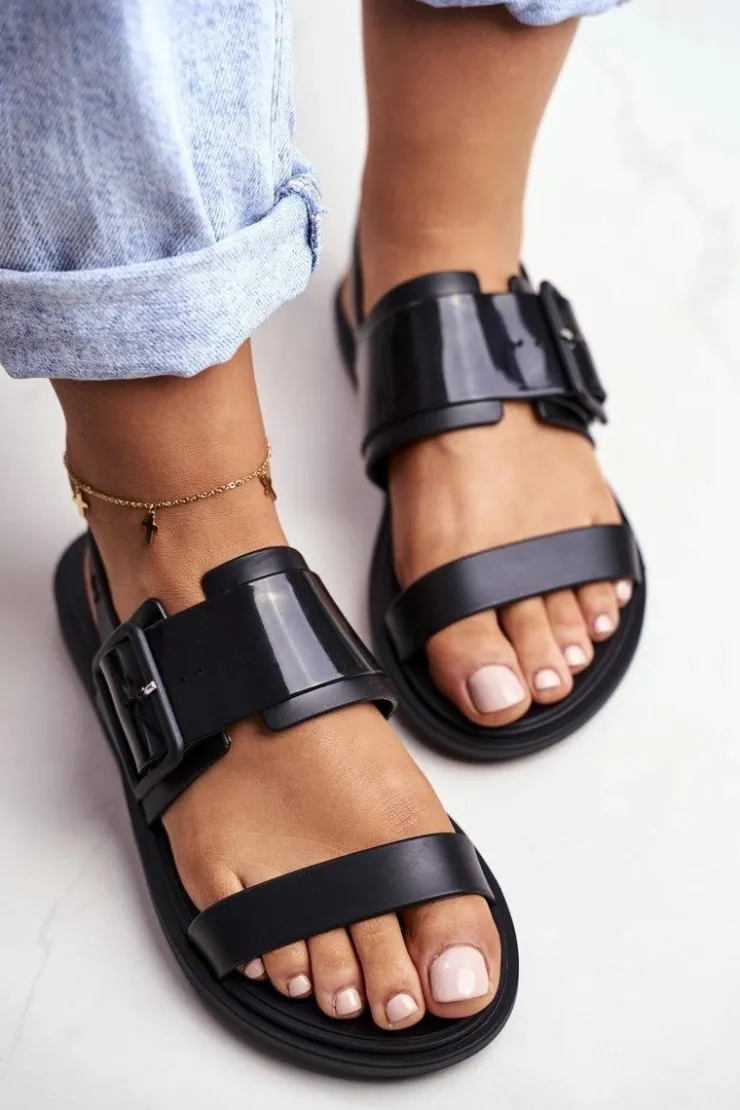 Damskie ZAXY Damskie Sandały Pachnące Gumowe Czarne DD285051