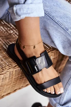 Damskie ZAXY Damskie Sandały Pachnące Gumowe Czarne DD285051