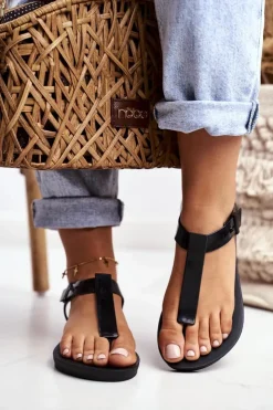 ZAXY Damskie Sandały Pachnące Gumowe Czarne DD285039