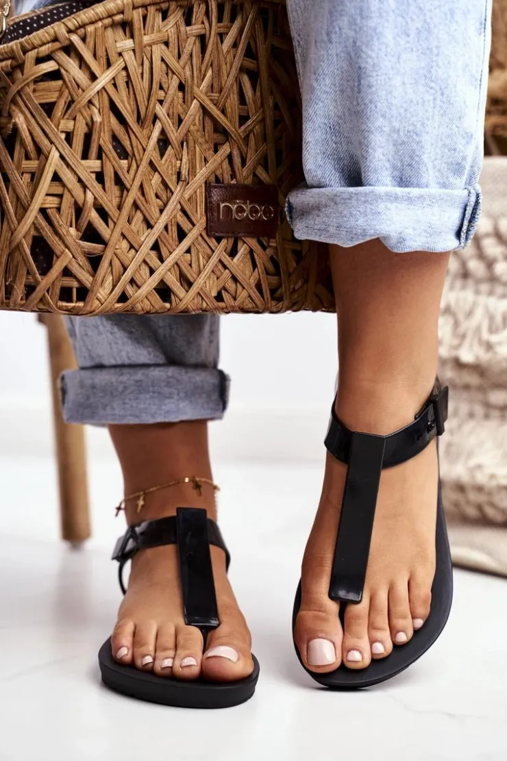 ZAXY Damskie Sandały Pachnące Gumowe Czarne DD285039