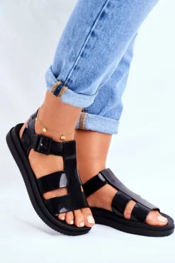 Damskie ZAXY Damskie Sandały Pachnące Gumowe Czarne FF285024