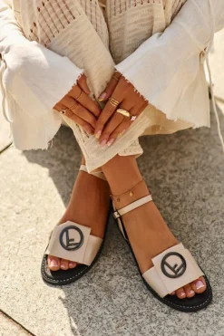 Damskie Damskie buty S.Barski Damskie Sandały Z Ozdobą S.Barski KV27-045 Złote