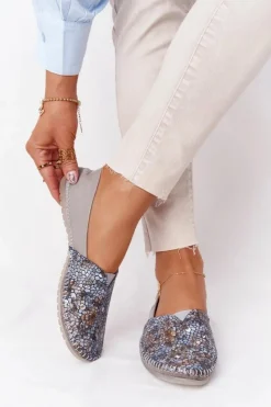 Maciejka Baleriny Skórzane|Baleriny Klasyczne*Damskie Skórzane Baleriny 01930-86 Popielate