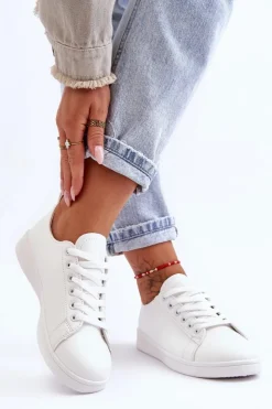 Evento Trampki Damskie Niskie*Damskie Skórzane Klasyczne Trampki Białe Unlimited