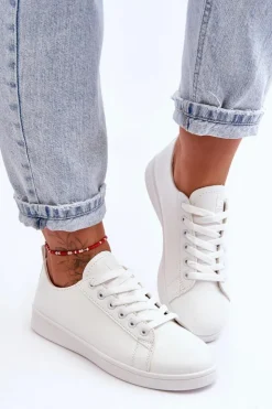 Evento Trampki Damskie Niskie*Damskie Skórzane Klasyczne Trampki Białe Unlimited