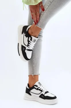 Online Big Star Shoes Damskie Sneakersy Big Star NN274669 Biało-Czarne