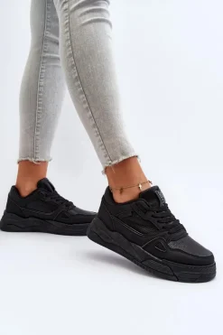 Big Star Shoes Buty Sportowe Big Star|Sneakersy Damskie*Damskie Sneakersy Big Star NN274666 Czarne