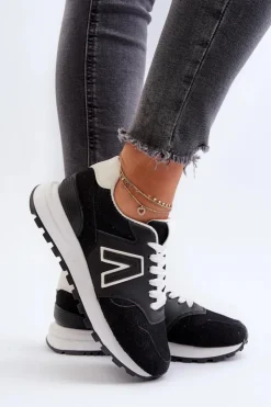 Sale Boto Damskie Sneakersy Buty Sportowe Czarne Daisee