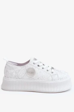 GOE Sneakersy Damskie*Damskie Sneakersy Buty Sportowe JJ2N4126 Białe