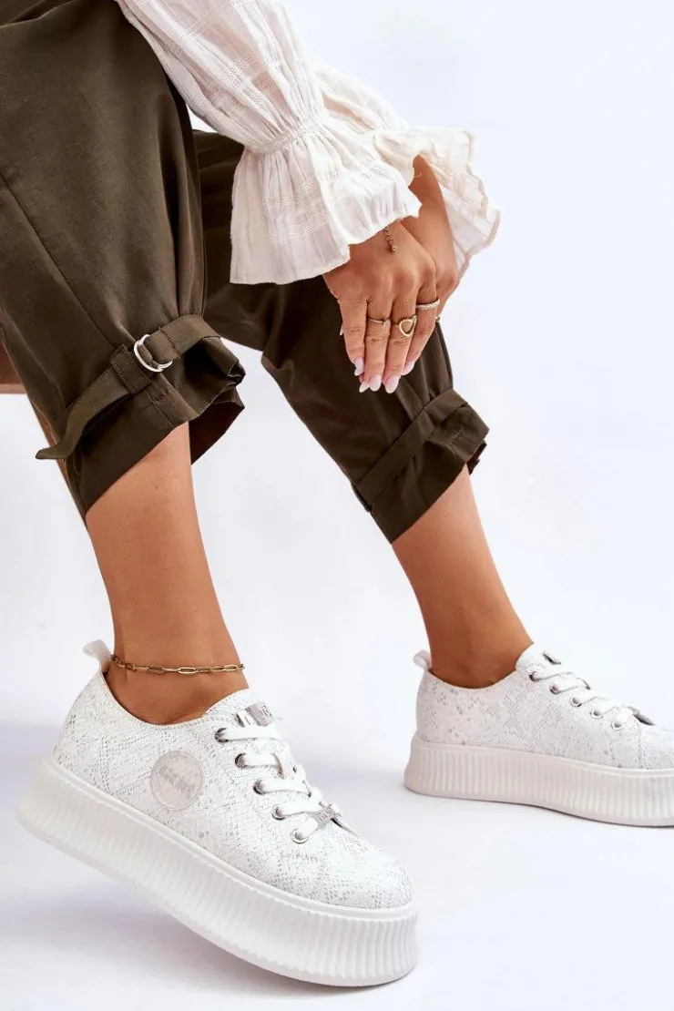 GOE Sneakersy Damskie*Damskie Sneakersy Buty Sportowe JJ2N4126 Białe
