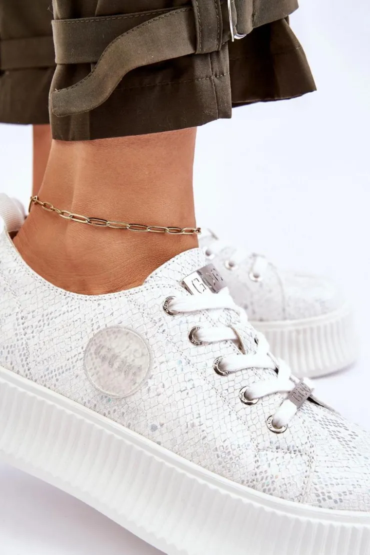 GOE Sneakersy Damskie*Damskie Sneakersy Buty Sportowe JJ2N4126 Białe