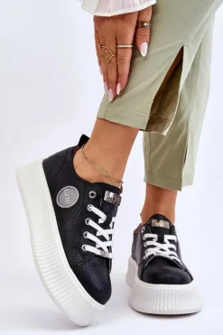 Damskie GOE Damskie Sneakersy Buty Sportowe JJ2N4127 Czarne