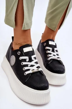 Damskie GOE Damskie Sneakersy Buty Sportowe JJ2N4127 Czarne