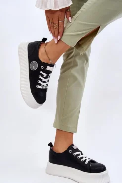 Damskie GOE Damskie Sneakersy Buty Sportowe JJ2N4127 Czarne