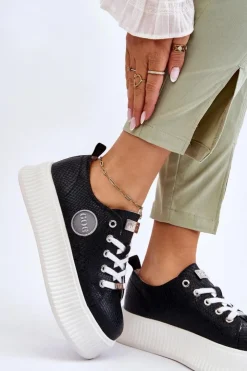 Damskie GOE Damskie Sneakersy Buty Sportowe JJ2N4127 Czarne