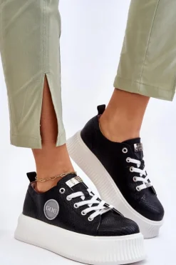 Damskie GOE Damskie Sneakersy Buty Sportowe JJ2N4127 Czarne