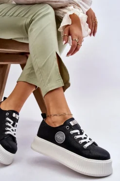 Damskie GOE Damskie Sneakersy Buty Sportowe JJ2N4127 Czarne