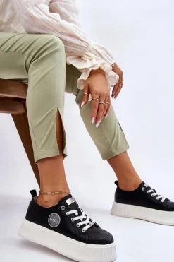 Damskie GOE Damskie Sneakersy Buty Sportowe JJ2N4127 Czarne