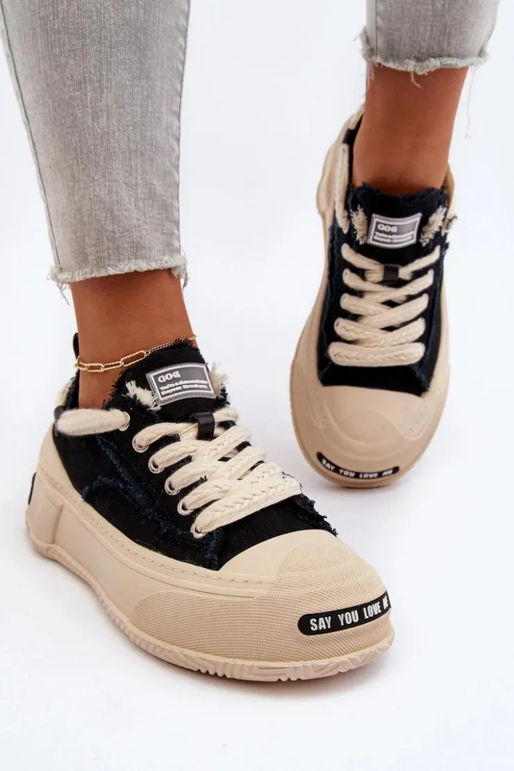GOE Sneakersy Damskie*Damskie Sneakersy NN2N4061 Czarne