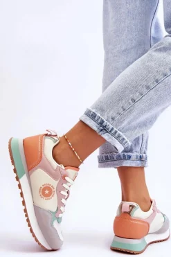 Online Big Star Shoes Damskie Sneakersy Memory Foam System Big Star LL274542 Multikolor