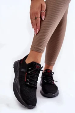 Discount Big Star Shoes Damskie Sneakersy Memory Foam System Big Star KK274345 Czarne